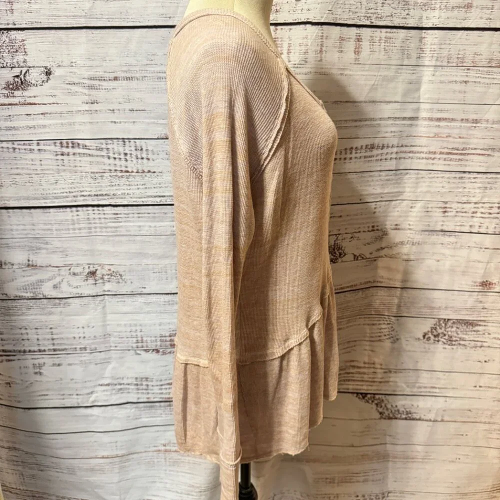 FREE PEOPLE We The Free Coastline Thermal Weave Henley Top